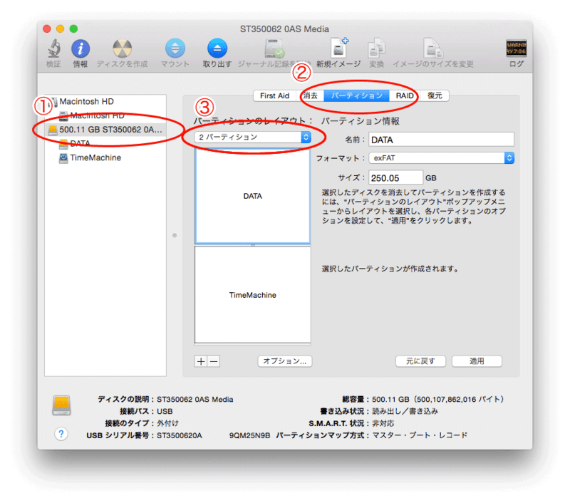Macのディスクユーティリティでパーミッション設定をする