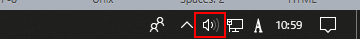 タスクバーに音量マークが表示されているが音量調整ができない