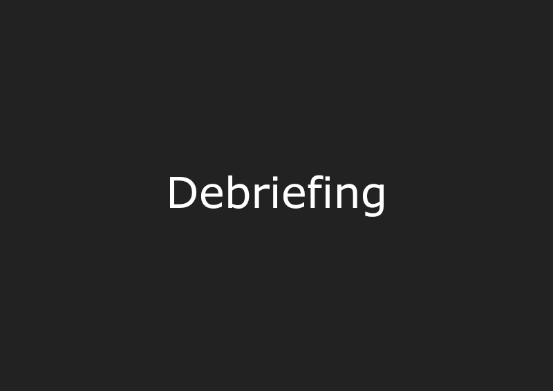 Debriefing[デブリーフィング]